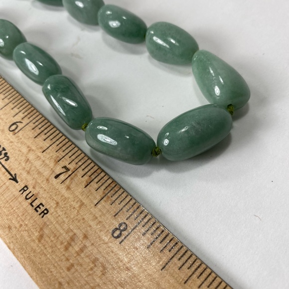Natural Stone Green Jade? Collar Beaded Necklace - Picture 10 of 11